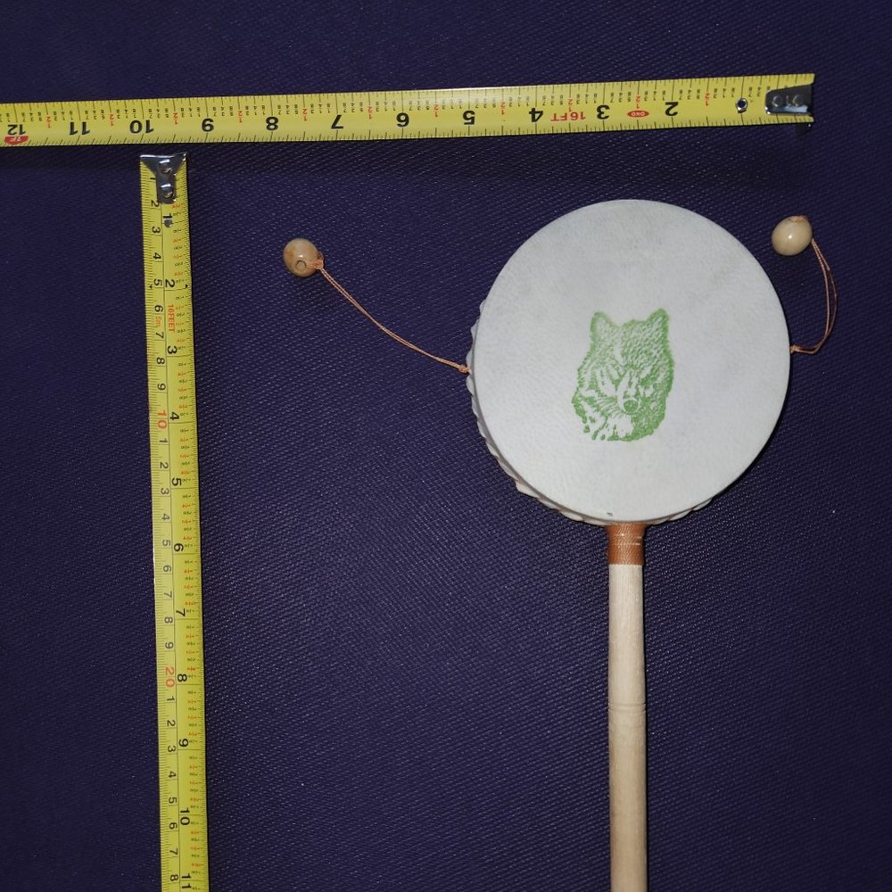 Unique Local Handmade Nisenan Native American Spin Drum (Adult size)